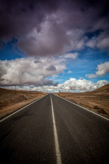 Obraz na płótnie Canvas pustynnych drogach