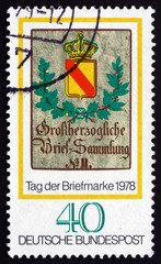 Postage stamp Germany 1978 Baden Posthouse Sign, c. 1825