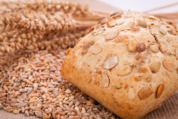 frisch gebackenes knuspriges brot detail