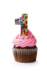 First birthday cupcake
