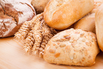 frisch gebackenes knuspriges brot detail