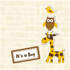 Template greeting card, vector