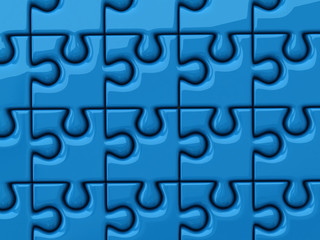Blue puzzle background