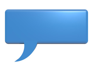 Isolated  chat bubble.