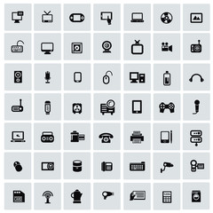 Electronics icons for web,vector