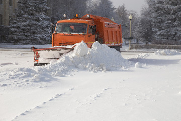 Snowplow at work
