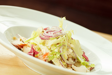 salad with chicken