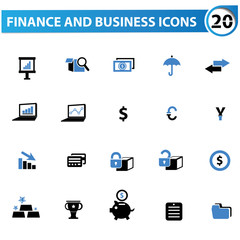 Finance and business concept icons,vector