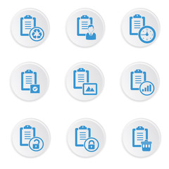 Documents icons on white background