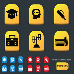 Education and science icons,vector