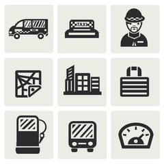 Transport and building icons,vector