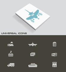 Logistic and store icon set,vector