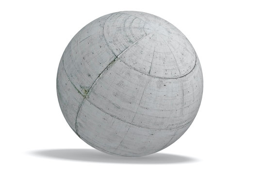concret geometric shapes sphere