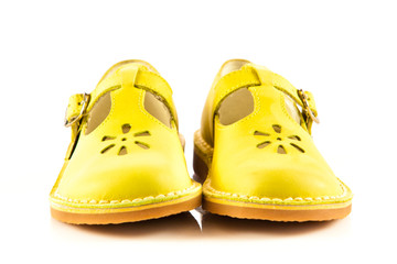 Girl shoes footwear isolated on white background