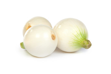 Obraz na płótnie Canvas Group of a onions, isolated on white