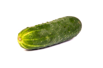 Fresh Cucumbers on white