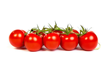 Juicy organic Cherry tomatoes isolated