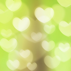 texture, abstract background is the heart in love bokeh light