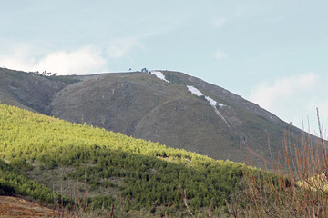 Montaña con nieve, Sauceda, Hurdes, España