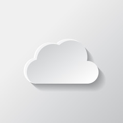 Application cloud icon. Wooden background