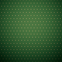 Dark green background with yellow polka dot pattern. © Hanna
