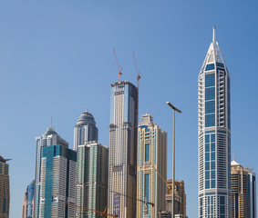 Fototapeta na wymiar Streets of Dubai city