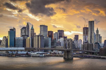 Papier Peint photo New York New York City Skyline