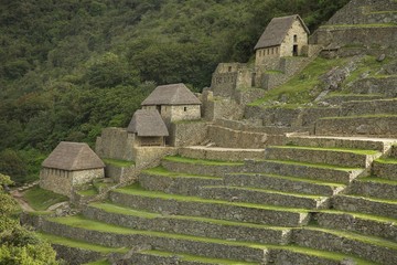 Ruins inside Machu Picchu, Peru
