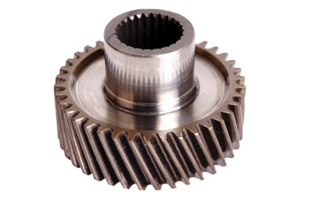 used automotive gears isolated on white