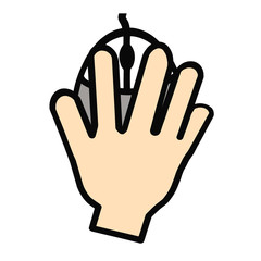 Obraz premium Logo obsługi myszy