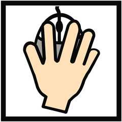 Obraz premium Logo obsługi myszy