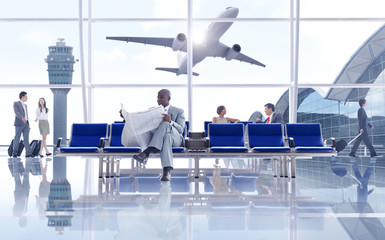Group of People in the Airport