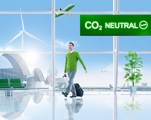 Business People in the Green Airport