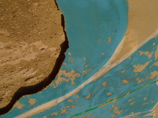 graffiti on a rotten wall