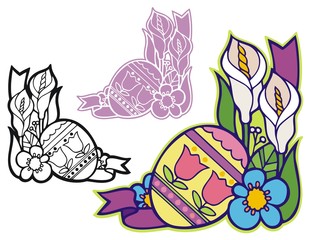 Easter corner ornament