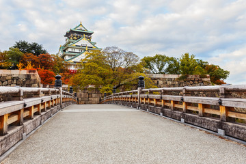 Osaka Castle in Autumn