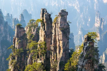 Deurstickers China Zhangjiajie Nationaal bospark China