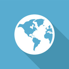 Flat Icon with shadow. Vector EPS 10.