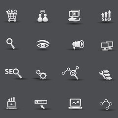 SEO concept icons,vector