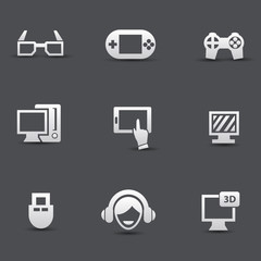 Game icons,vector