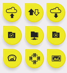 File sharing icons,vector