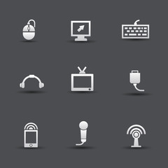 Technology icons,vector