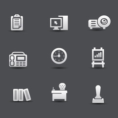 Business & office icons,vector