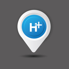 Hospital symbol,vector