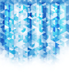 Abstract blue crystal background.