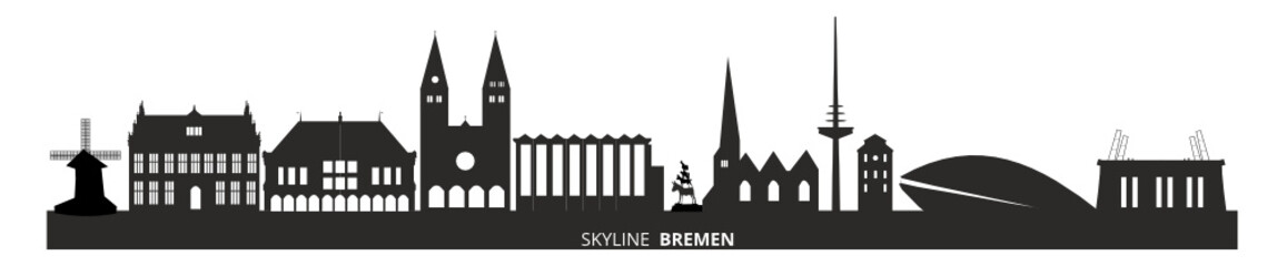 Fototapeta premium Skyline Bremen