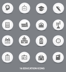 Education icons,vector