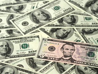 US dollar bills