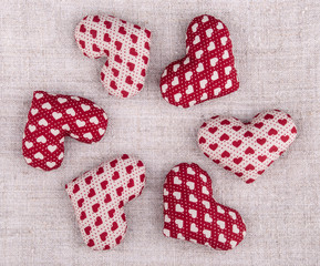 heart on wood