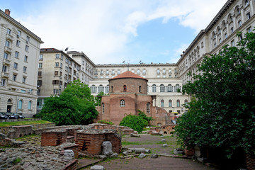 Fototapeta na wymiar Kościół Saint George, najstarszego kościoła w Sofii, Bułgaria